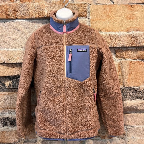 Patagonia Classic Retro-X Jacket Pampas Tan Lavender Pink Sz XS - Picture 1 of 9